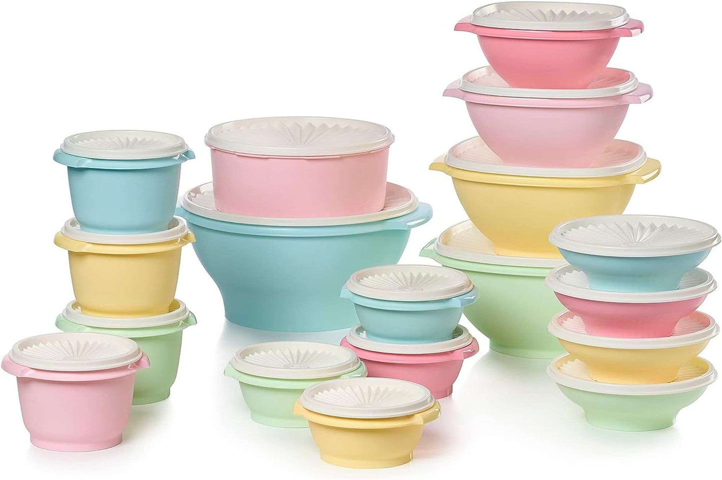 Tupperware Vintage Servalier Bowl | 32-Piece Set